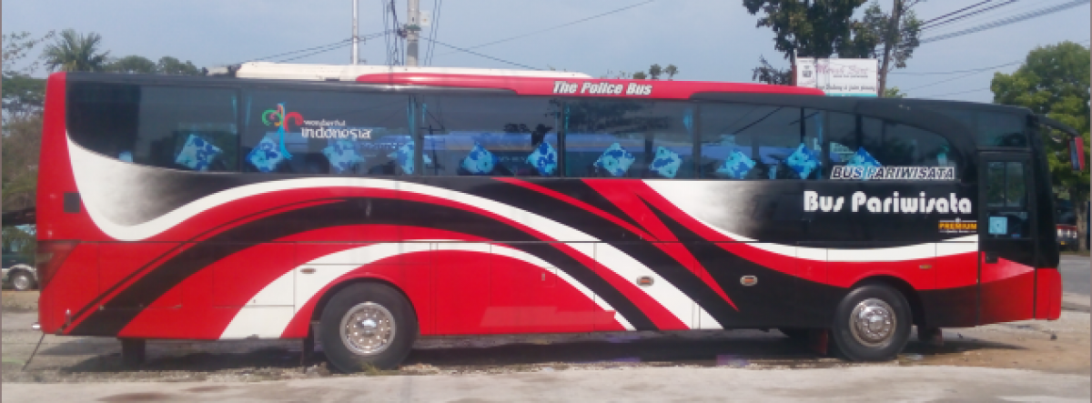 Mantap Kali!!   Telp/WA 0852 7464 9709   Bus Wisata Bengkalis Merah Sari Wisata